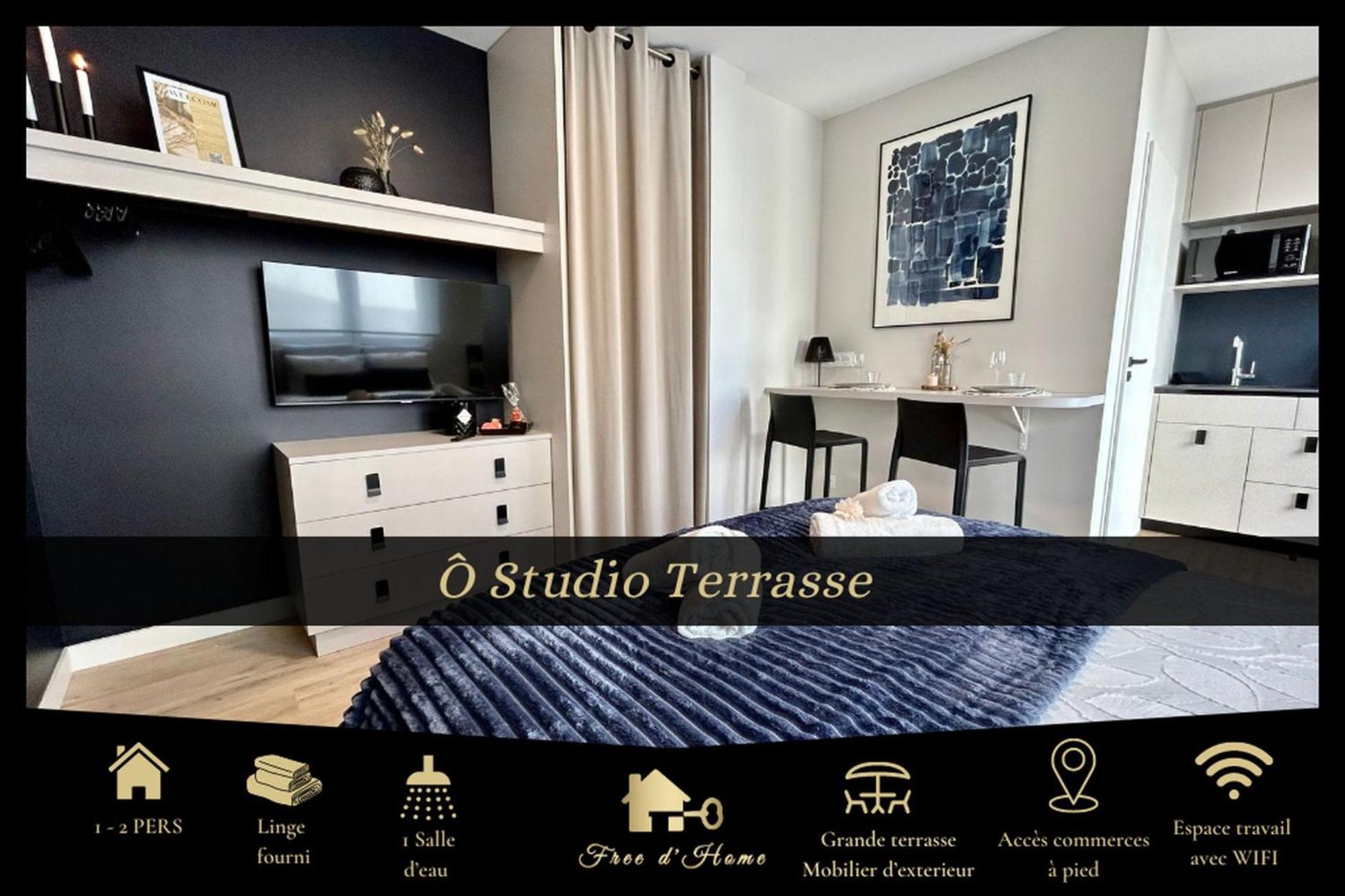 O Studio Terrasse - Centre Ville De Lorient - Gare Eksteriør billede